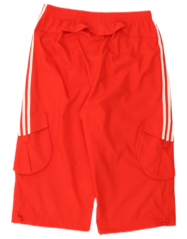 Adidas Mens Bermuda Cargo Sport Shorts Grande Vermelho Nylon