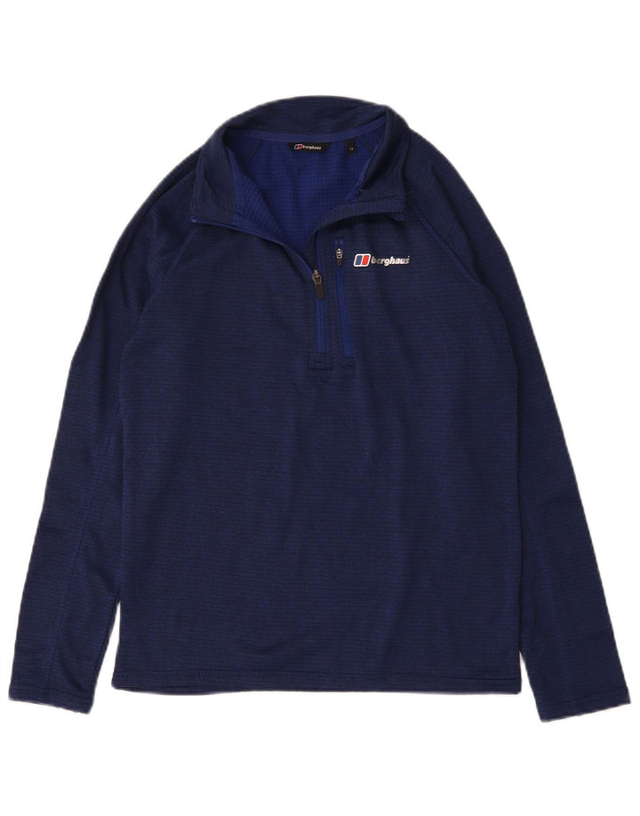 Berghaus Meninos Pulôver com decote em zíper Top de treino 12-13 anos Azul marinho