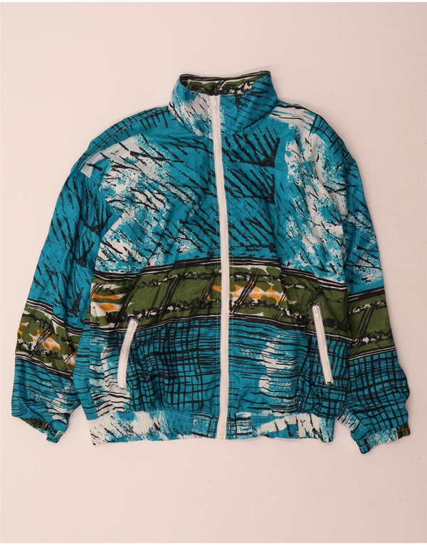 Jaqueta feminina VINTAGE de grandes dimensões para agasalho Reino Unido 16 grande azul