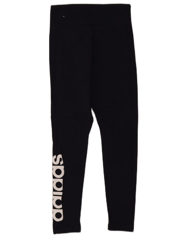 Leggings Adidas Feminino Reino Unido 8/10 Pequeno Azul Marinho