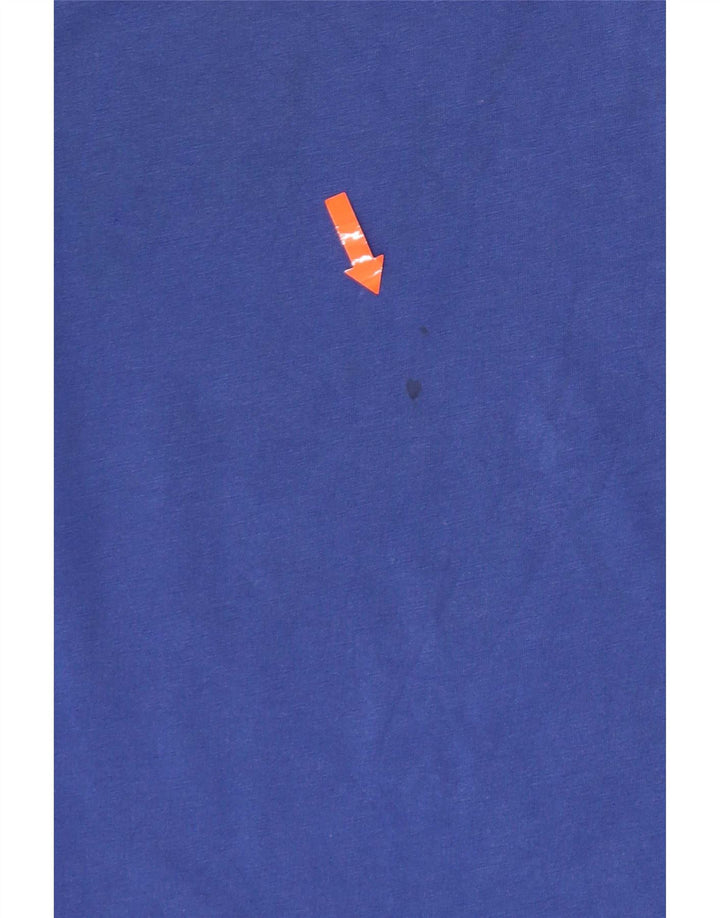 Camiseta masculina estampada Champion algodão azul médio