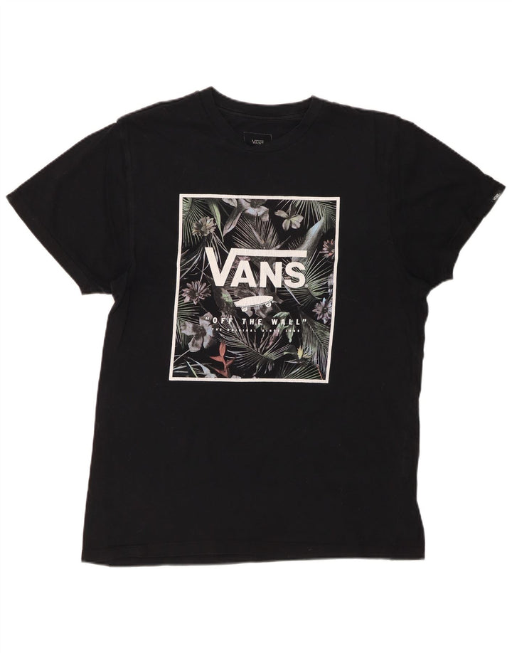 Camiseta masculina VANS Custom Fit Graphic Top Médio Algodão Preto