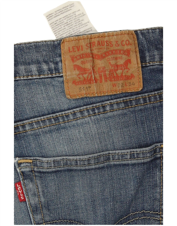 Calça Jeans Levis 511 Slim Masculina W32 L34 Azul Algodão