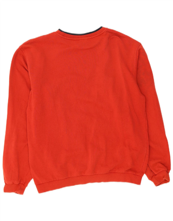 FILA Boys Graphic Sweatshirt Jumper 15-16 Anos XL Vermelho Algodão