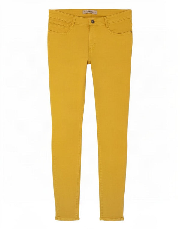 Zara Mulher Trafaluc Skinny Jeans EU 38 Pequeno W28 L30 Amarelo