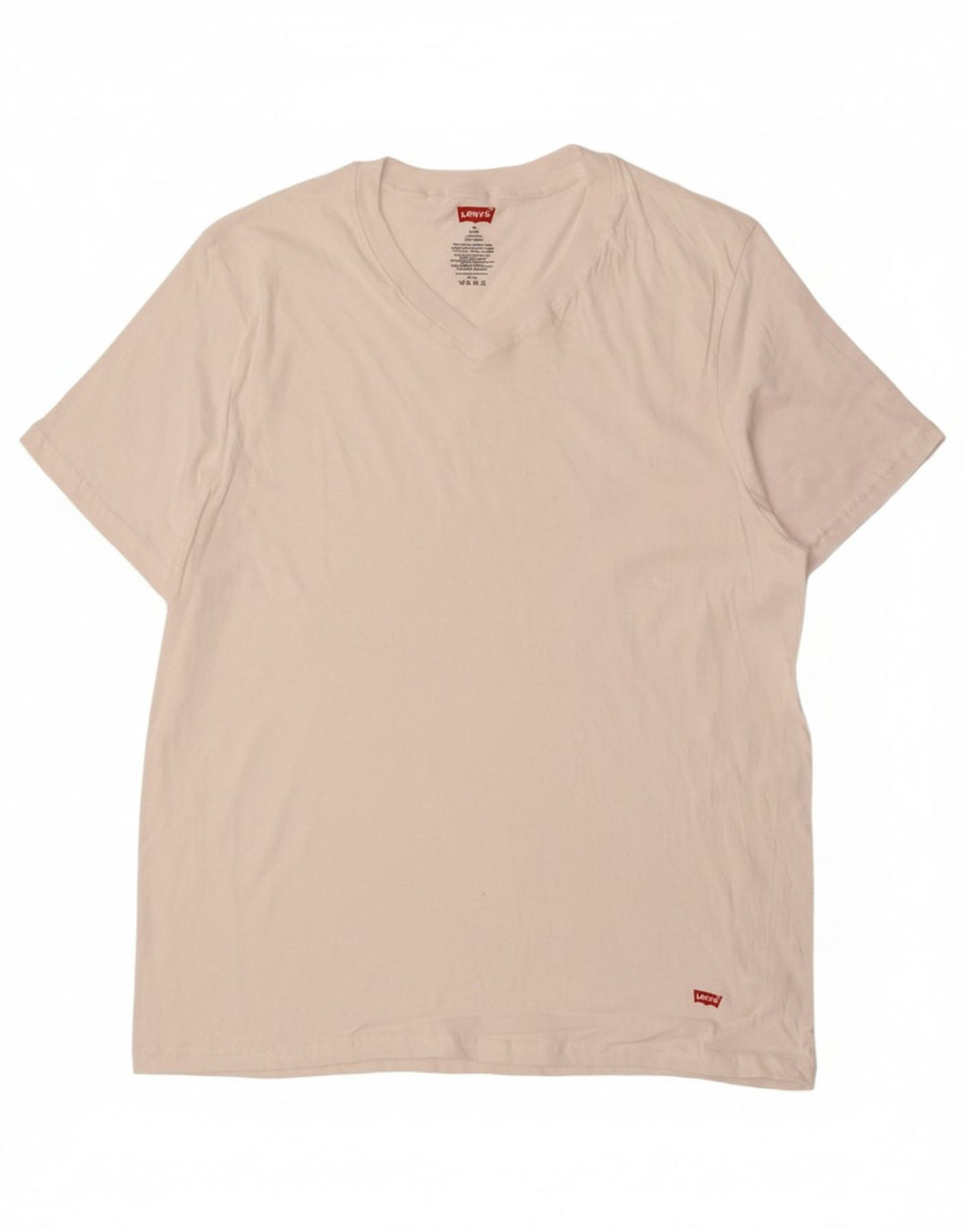 Camiseta masculina LEVI'S grande algodão branco