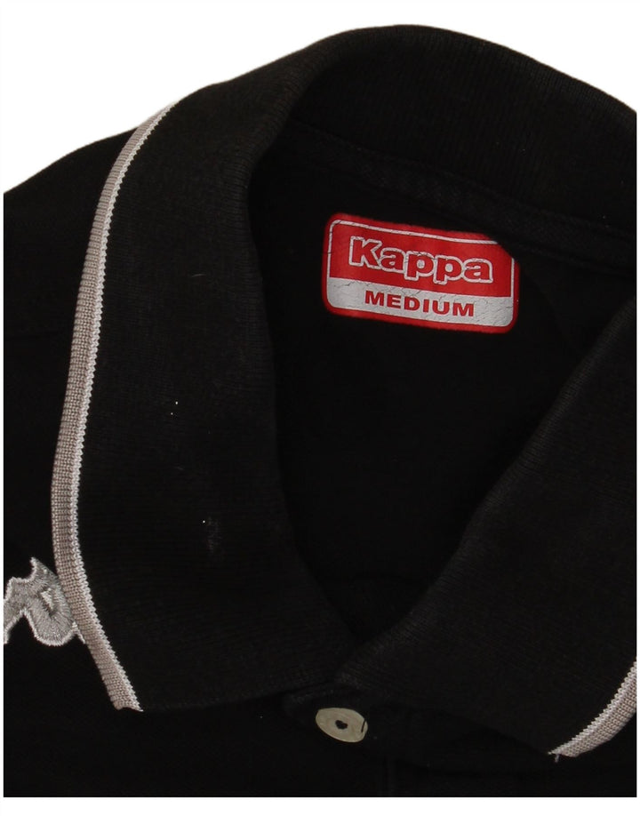 Camisa polo masculina KAPPA preta média