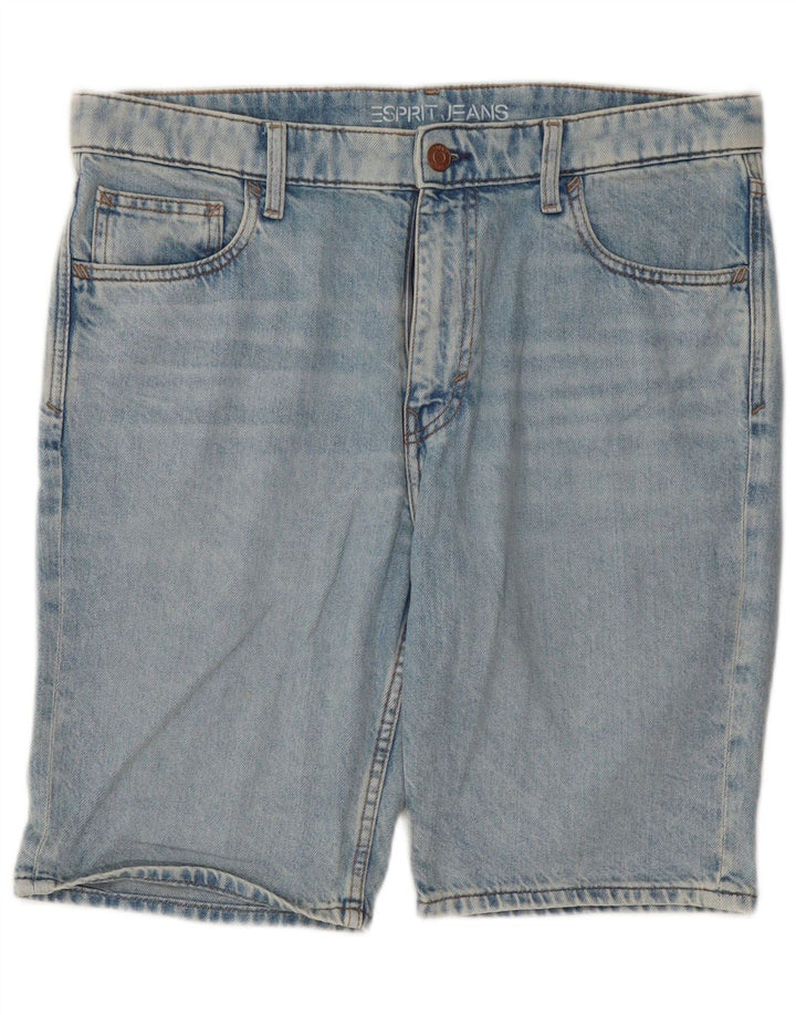 Shorts jeans masculino Esprit W33 algodão azul médio