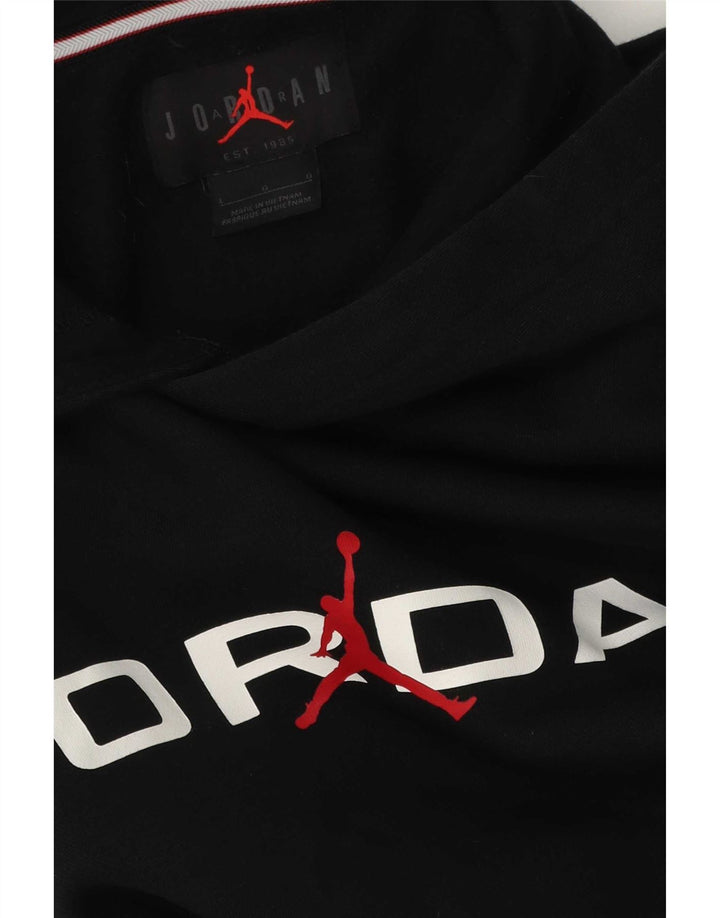 Jordan Mens Graphic Hoodie Jumper Grande Preto