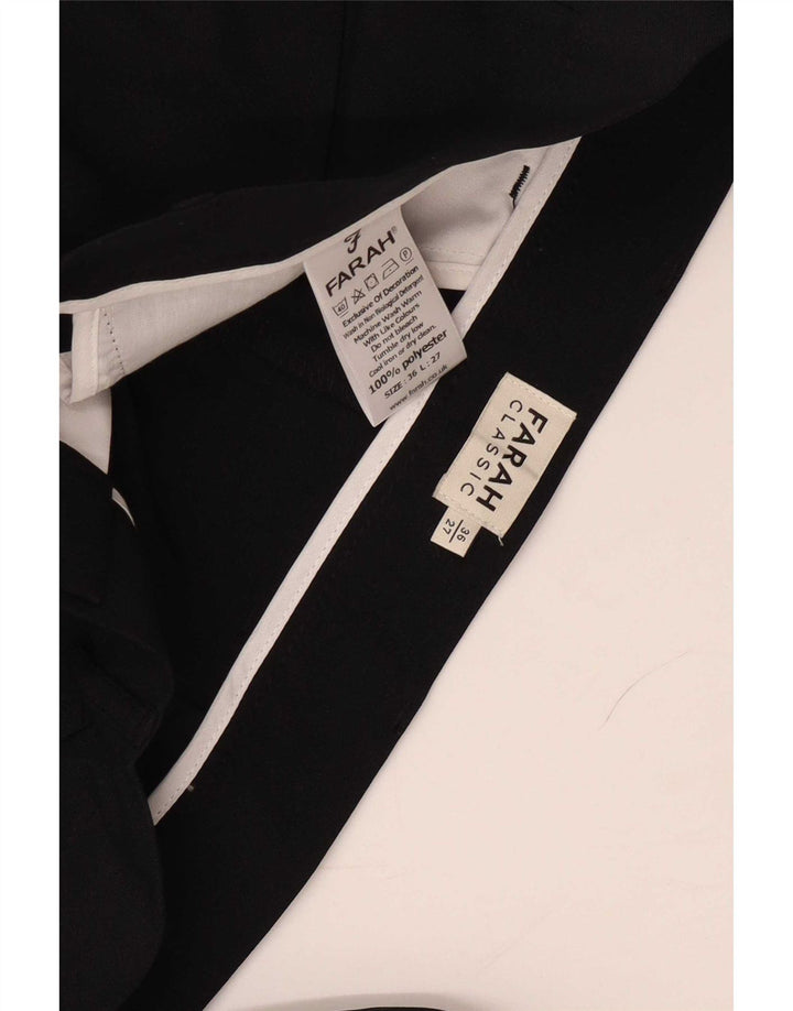 Calça feminina reta casual Farah W36 L27 poliéster preto