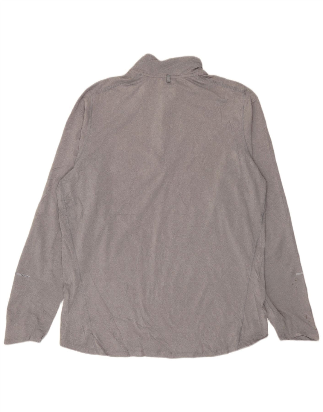 Pulôver masculino Nike Dri Fit pulôver moletom grande cinza poliéster