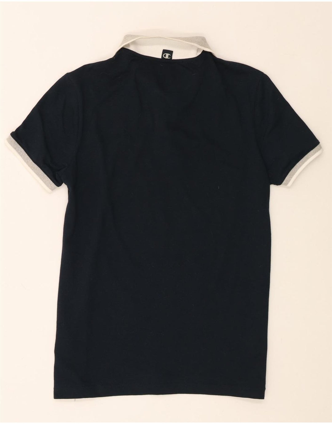 Camisa polo masculina Champion pequena algodão azul marinho