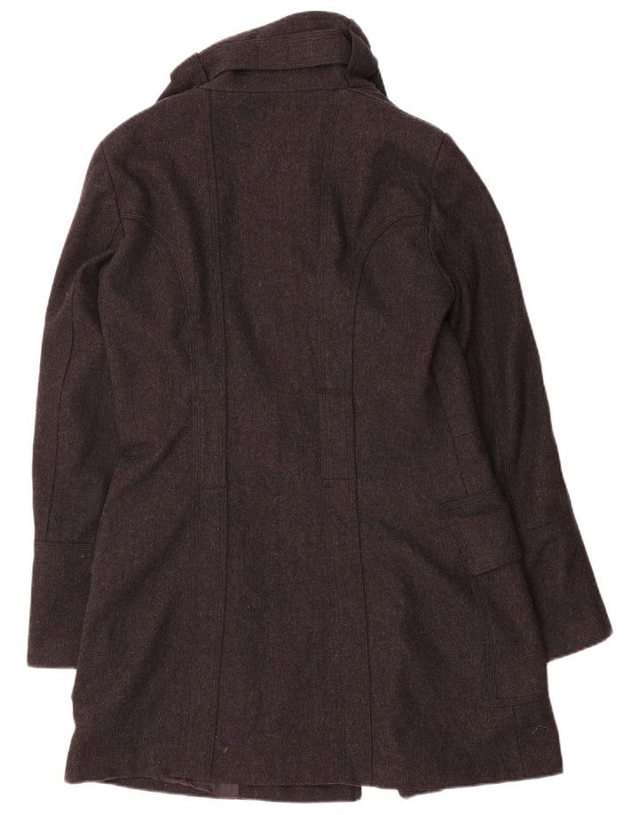Sobretudo feminino Zara UK 14 grande lã cinza