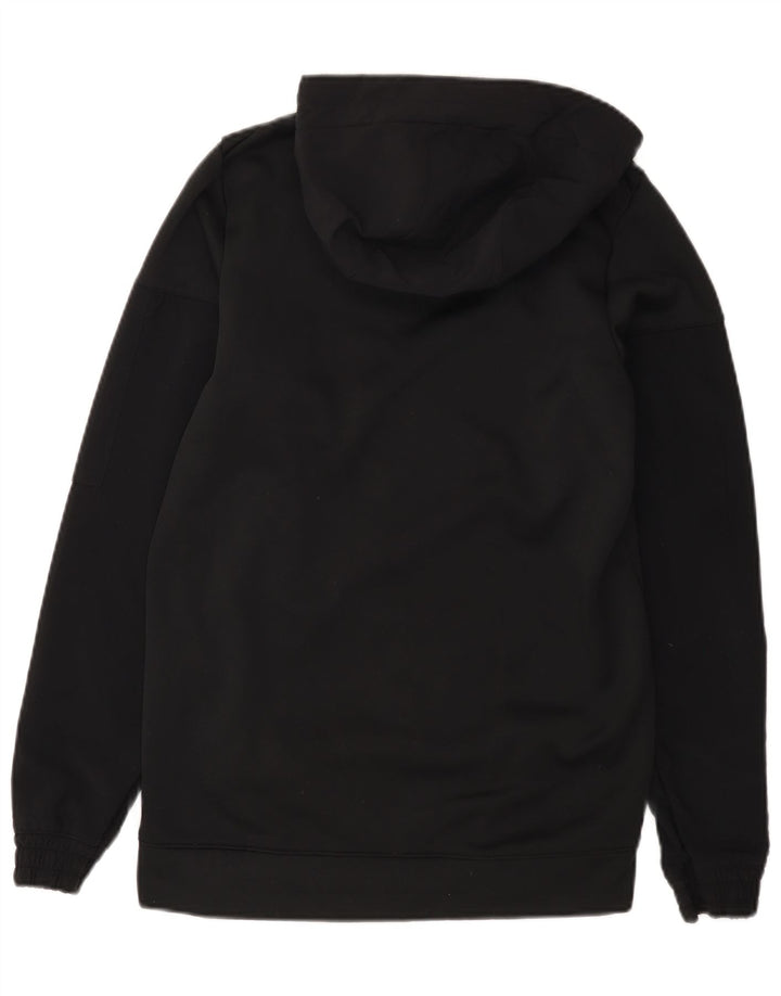 Suéter Nike masculino Dri Fit Zip com capuz pequeno poliéster preto