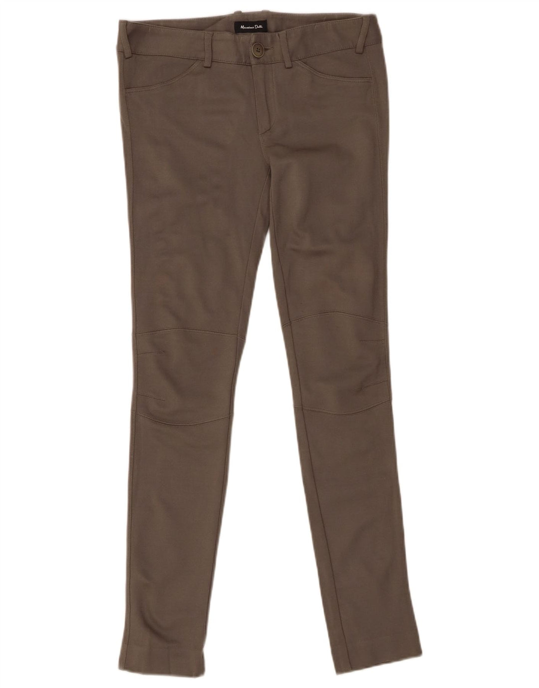 Calça feminina casual skinny MASSIMO DUTTI UE 36 XS W26 L29 cáqui modal