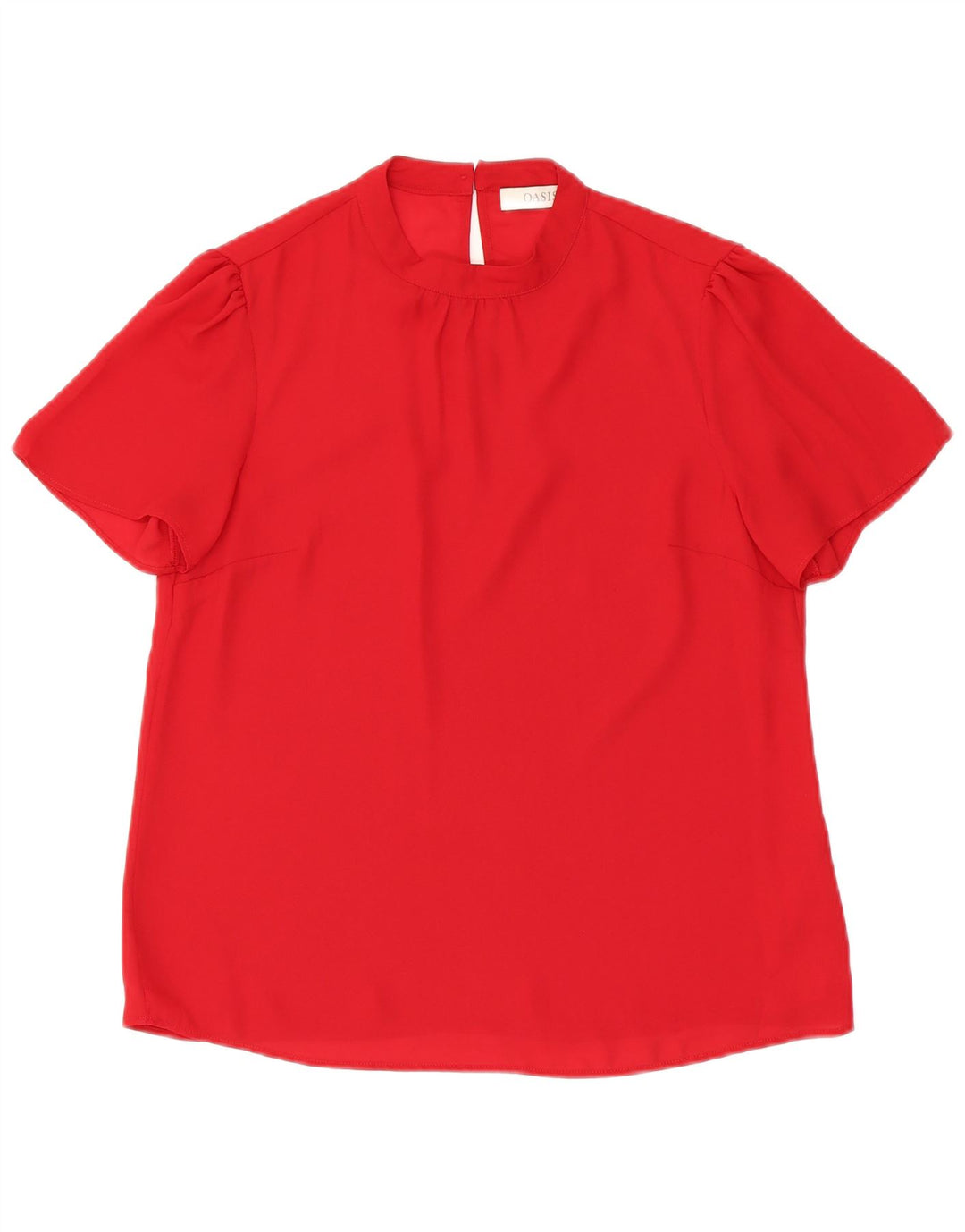Blusa feminina Oasis UK 12 poliéster vermelho médio