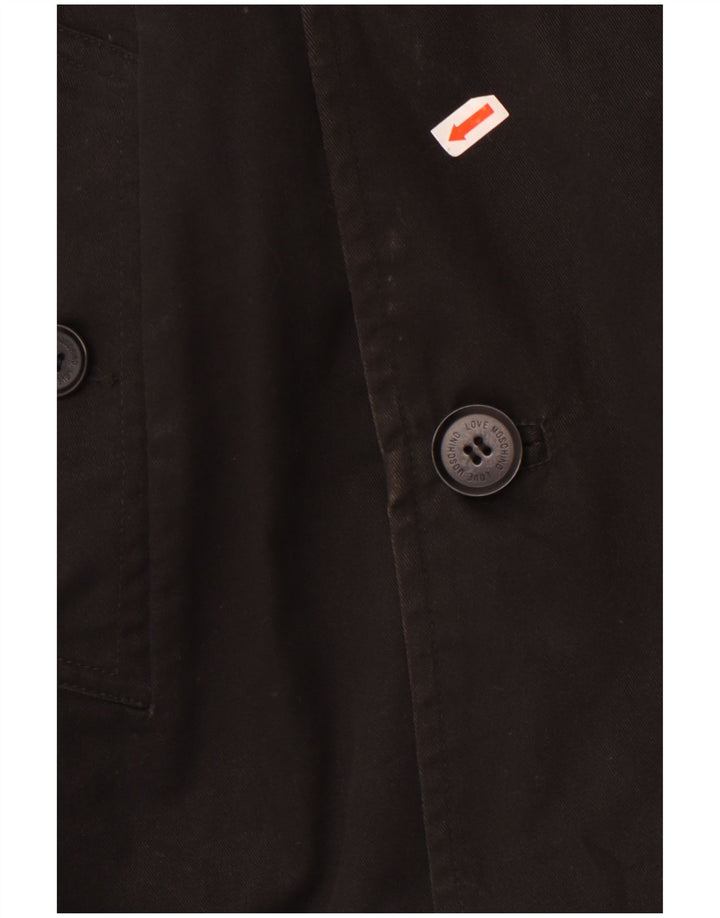 Casaco Moschino Masculino Pea UK 42 XL Algodão Preto