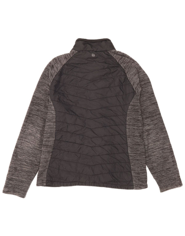 Jaqueta feminina de treino Mountain Warehouse UK 18 XL preta manchada de nylon
