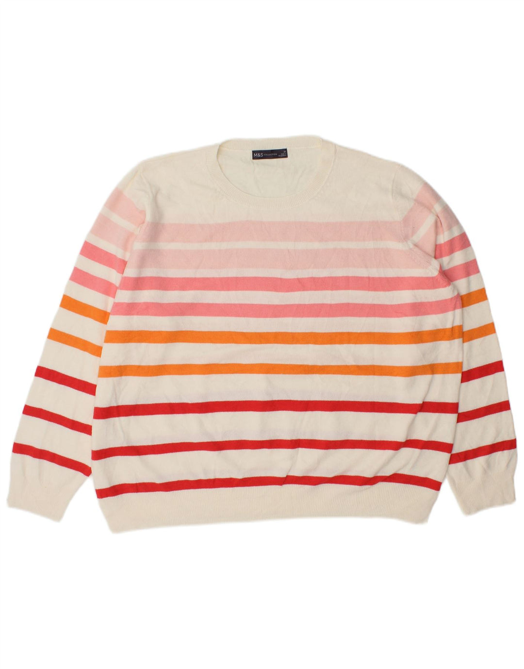Suéter feminino Marks & Spencer com gola redonda UK 22 3XL multicolorido