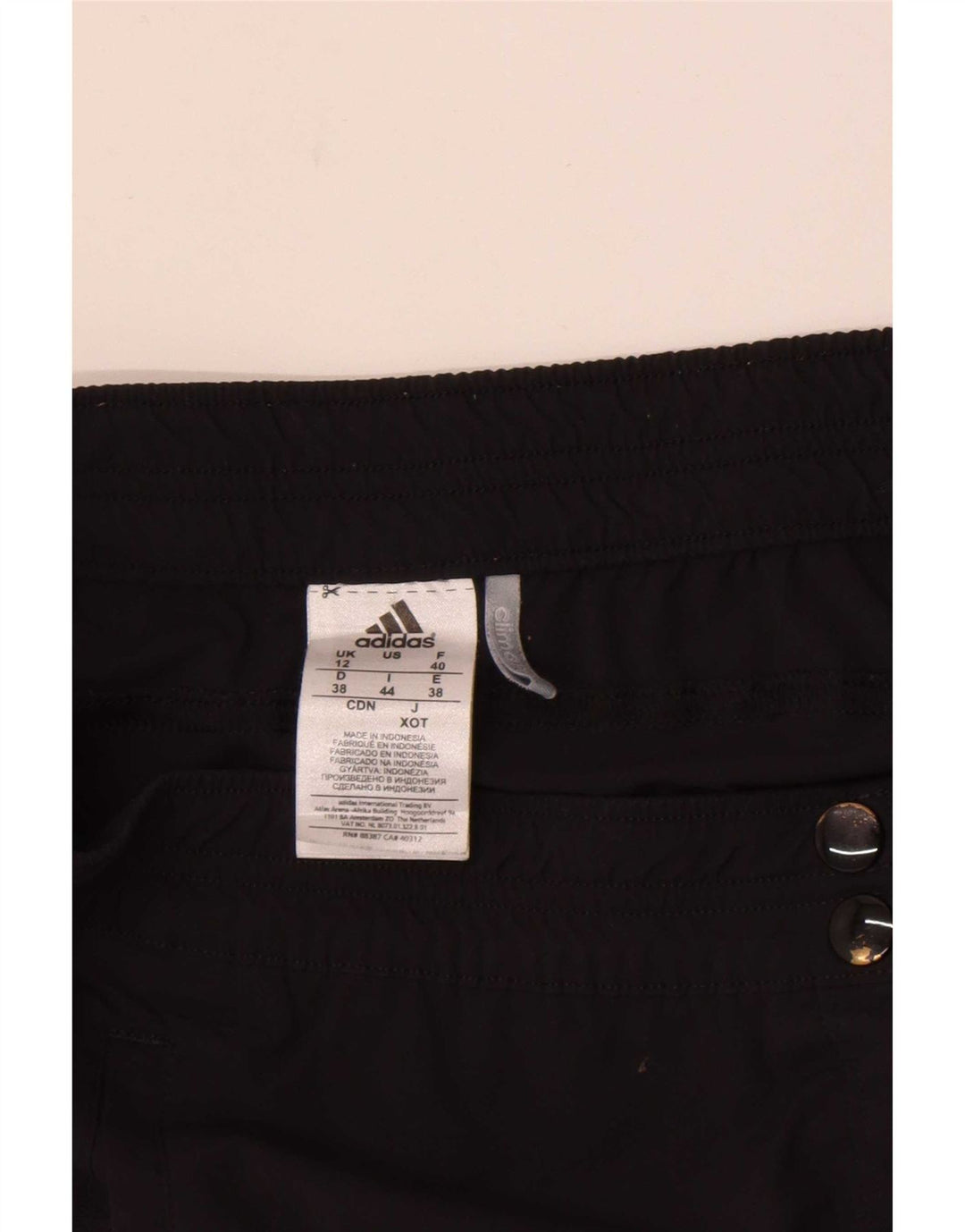 Adidas Womens Climalite Sport Shorts UK 12 Médio Preto Nylon