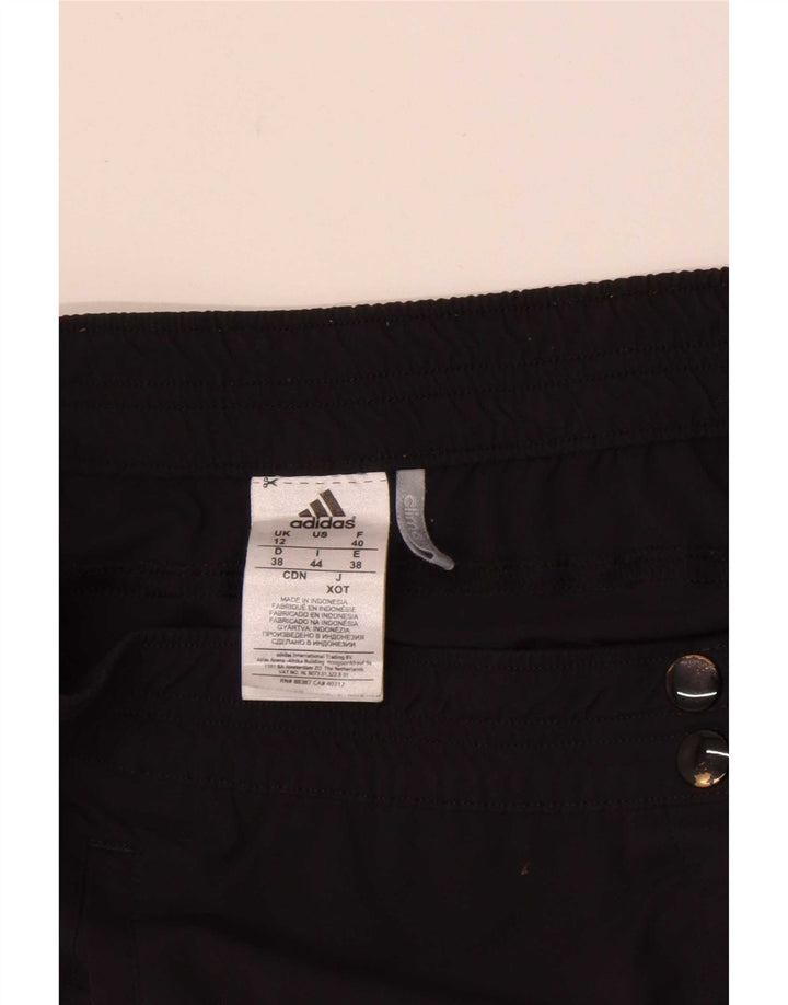 Adidas Womens Climalite Sport Shorts UK 12 Médio Preto Nylon
