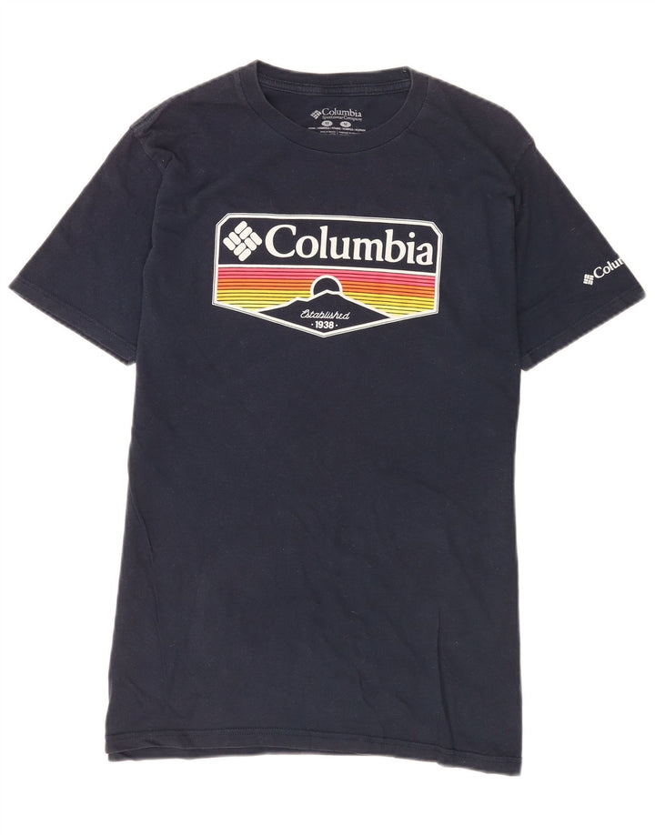 Camiseta Columbia Masculina Graphic Top Médio Algodão Azul Marinho