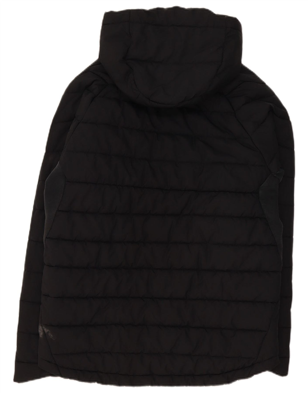Jaqueta acolchoada com capuz masculina Nike UK 40 grande poliéster preto