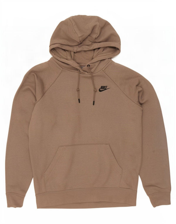 Nike Mens Hoodie Jumper Pequeno Algodão Marrom