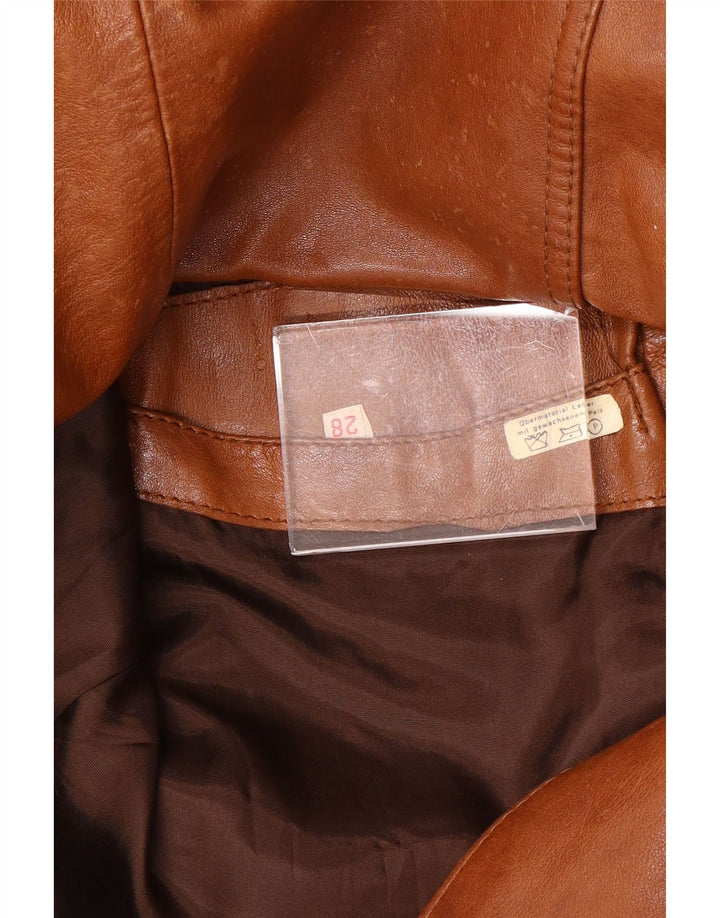 Jaqueta de couro masculina VINTAGE Reino Unido 38 couro marrom médio