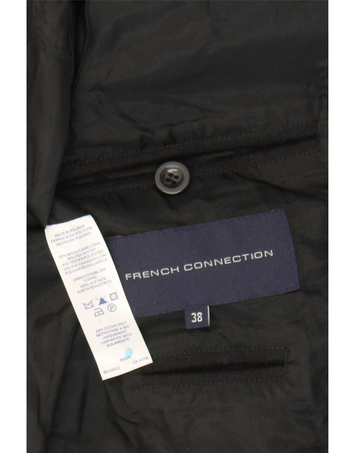 Sobretudo feminino French Connection EU 38 lã preta média