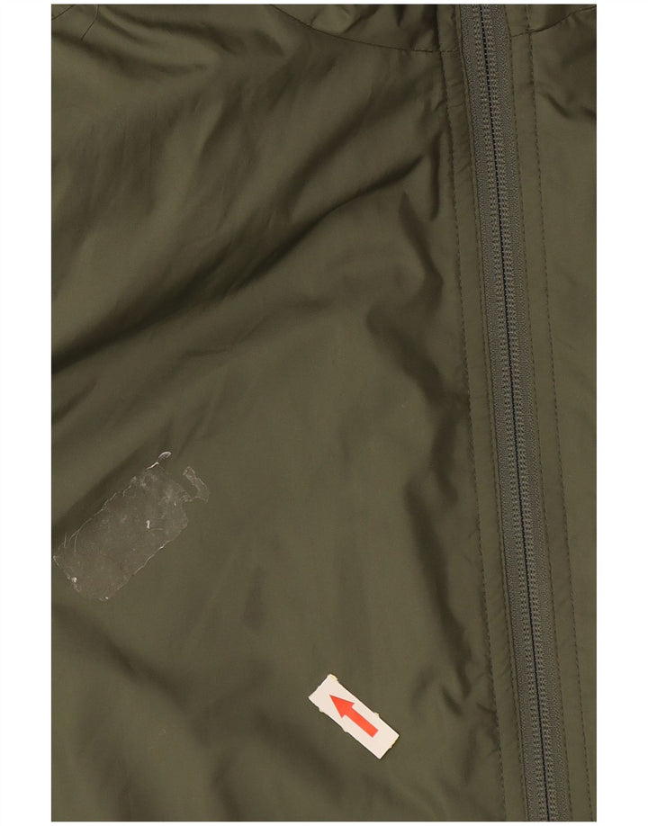 Colete masculino com capuz Lacoste tamanho 46 XS verde poliéster