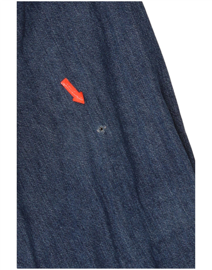 Camisa jeans masculina Lee algodão azul médio