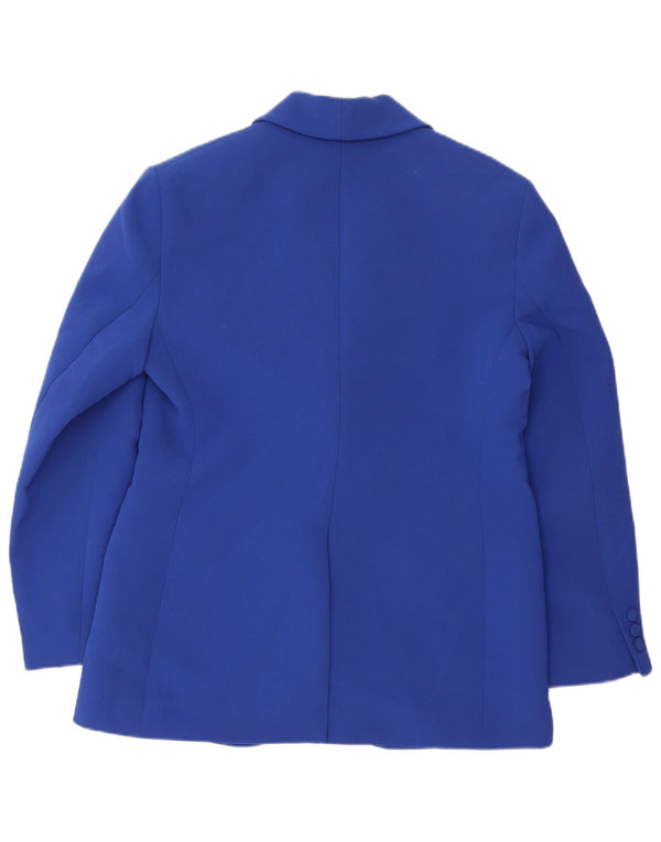 Jaqueta blazer masculina Zara com 1 botão UK 40 Viscose azul grande