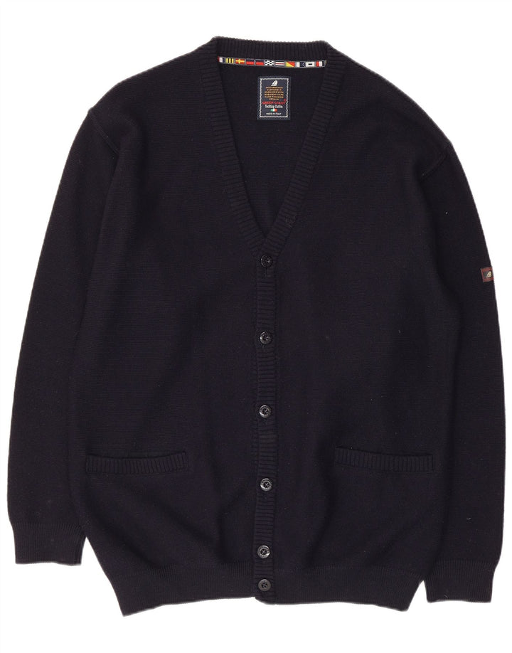 Suéter cardigã masculino GREEN COAST IT 54 XL azul marinho lã merino