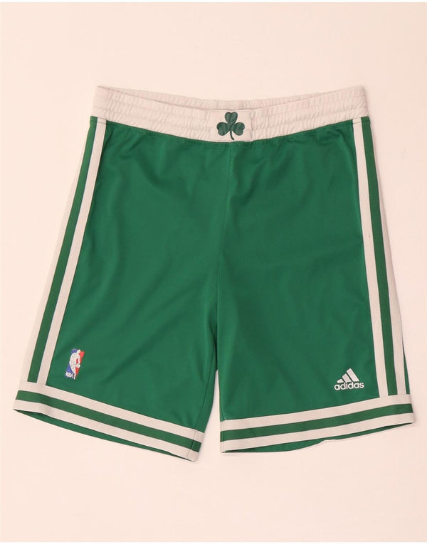 Adidas Boys Boston Celtics Sport Shorts 11-12 anos Verde Colorblock