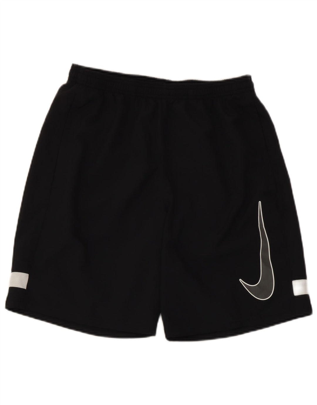 Shorts esportivos gráficos masculinos Nike Dri Fit médio preto colorblock poliéster