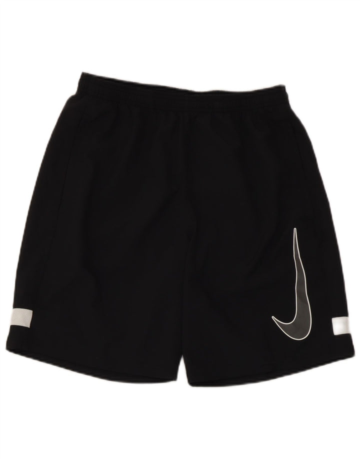 Shorts esportivos gráficos masculinos Nike Dri Fit médio preto colorblock poliéster