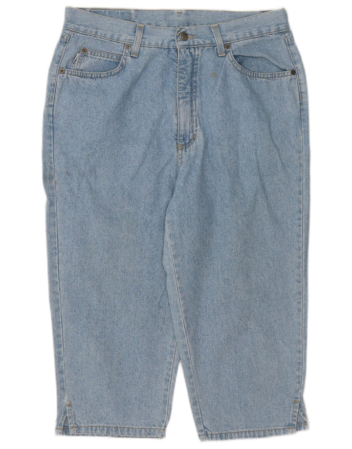 ANGELS Jeans feminino folgado capri IT 44 médio W33 L19 algodão azul