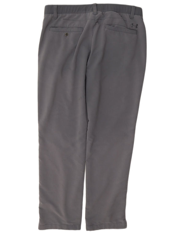Under Armour Mens Straight Chino Calças W38 L32 Cinza