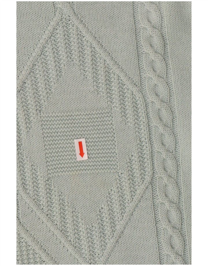 Suéter masculino NAVIGARE com gola redonda, grande verde Argyle/Diamond Classic