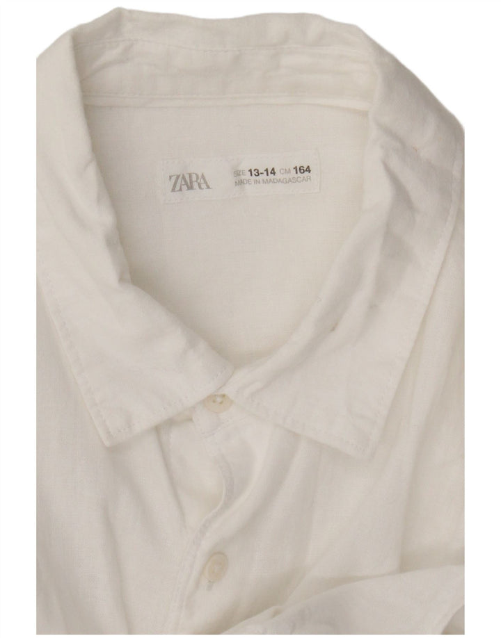 Camisa Zara Meninos 13-14 Anos Branca