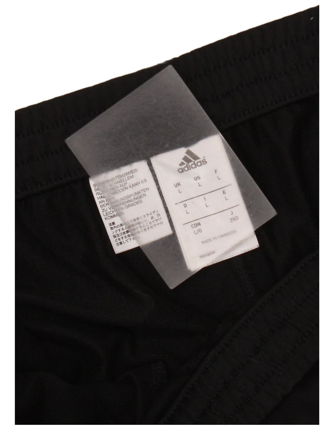 Adidas Mens Treino Calças Joggers Grande Poliéster Preto