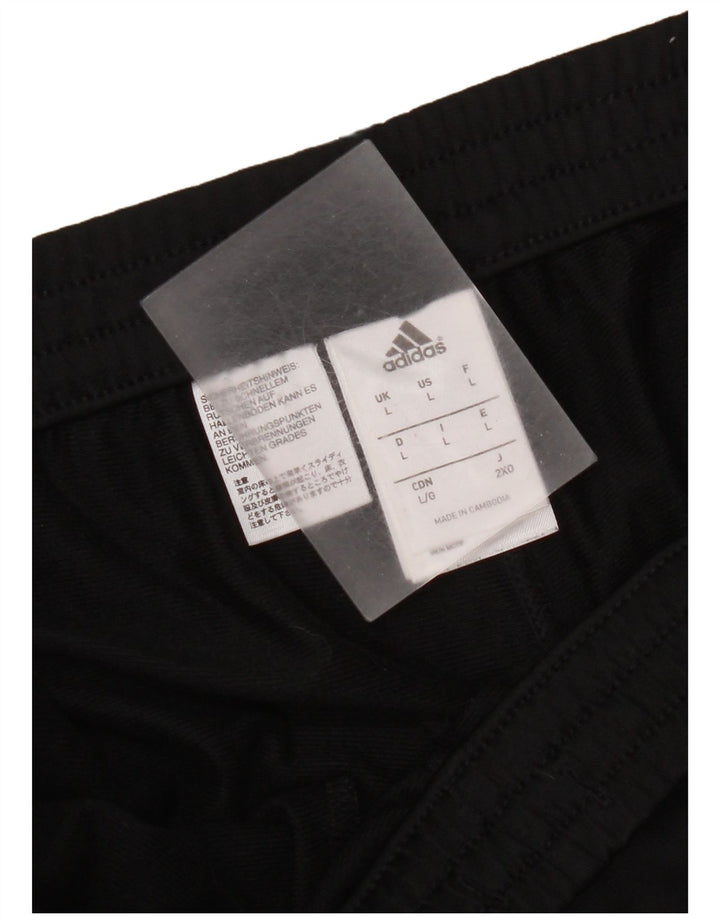 Adidas Mens Treino Calças Joggers Grande Poliéster Preto