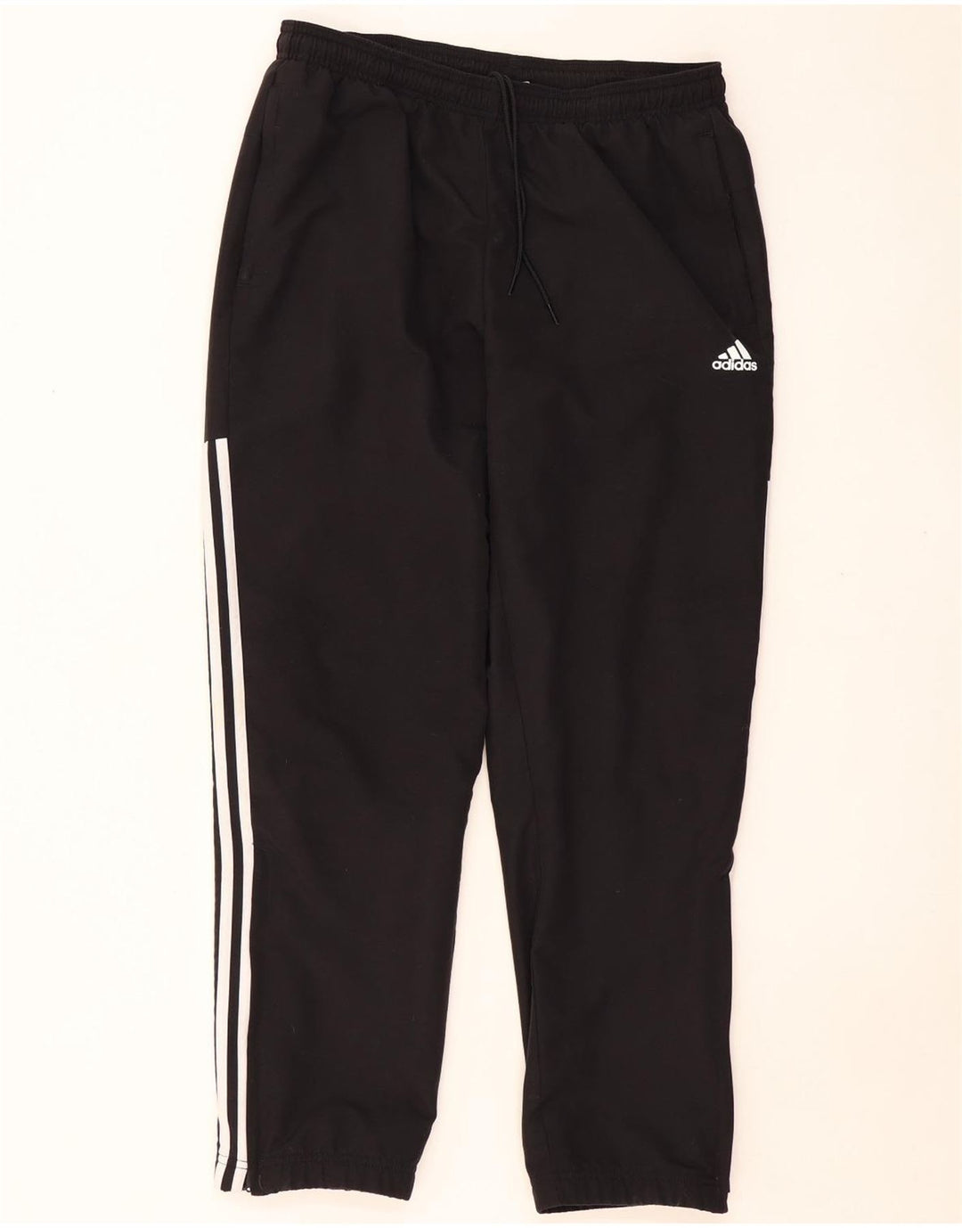 Calça de treino masculina ADIDAS grande poliéster preto