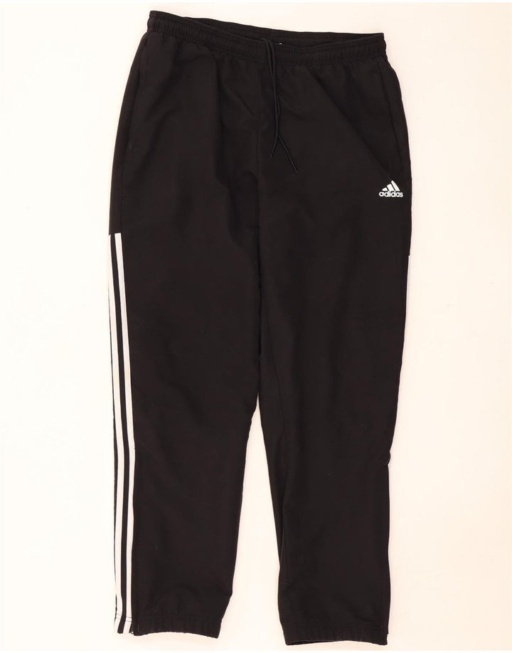 Calça de treino masculina ADIDAS grande poliéster preto