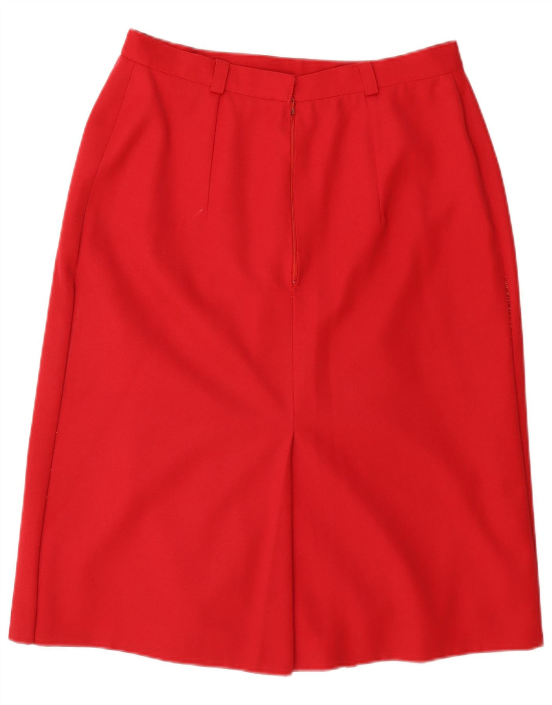 Saia feminina vintage linha A W30 lã vermelha média