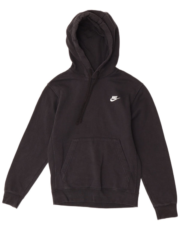 Nike Mens Hoodie Jumper XS Algodão Preto