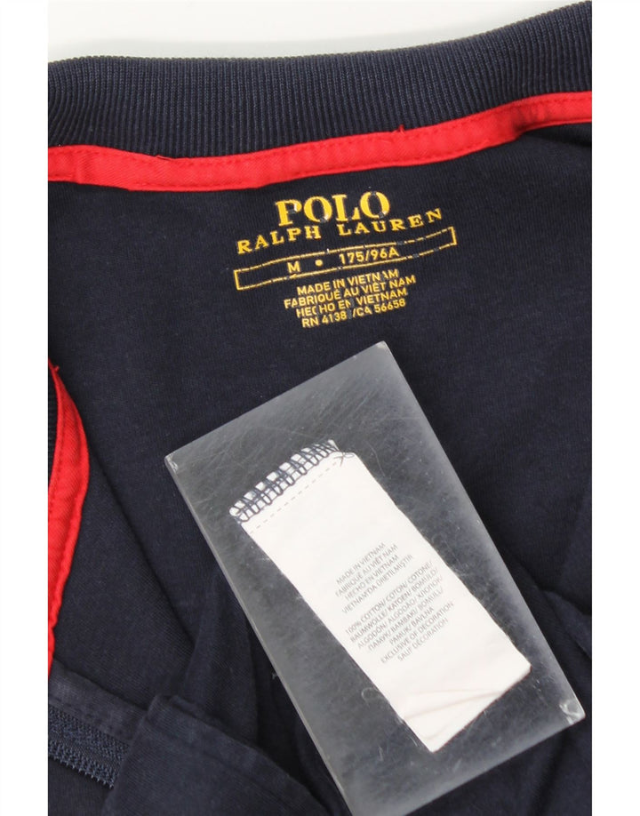 Polo Ralph Lauren Jaqueta masculina de agasalho médio azul marinho colorblock