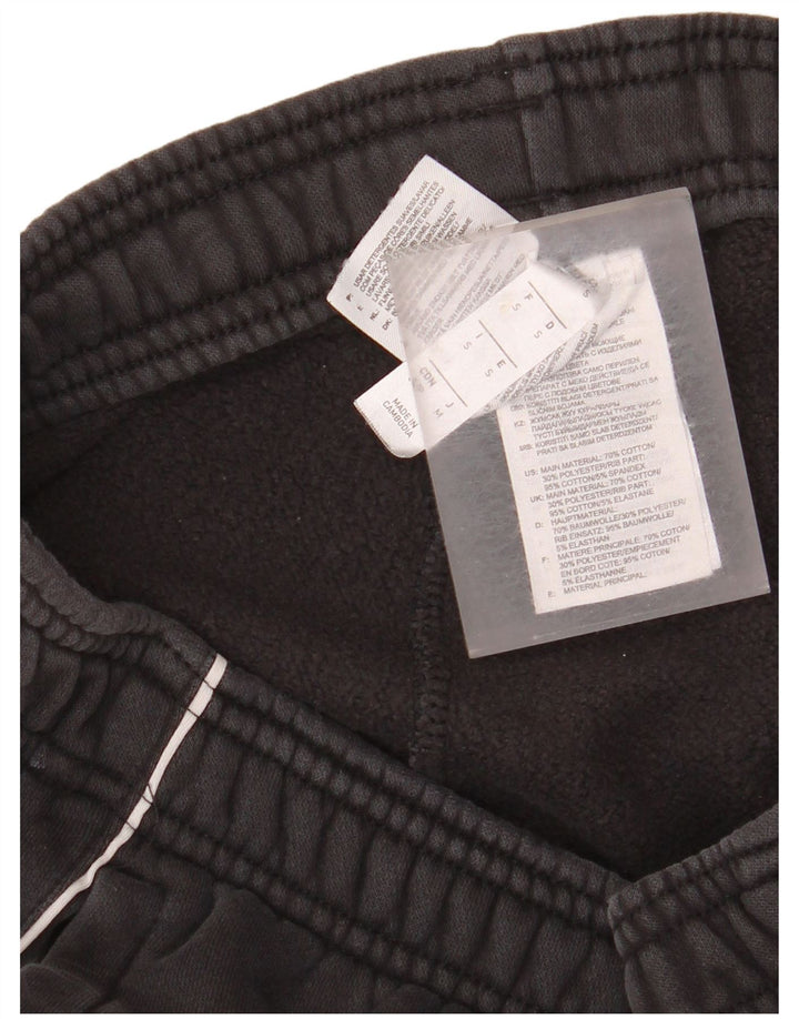 Calça de treino masculina Adidas Joggers pequeno algodão listrado cinza