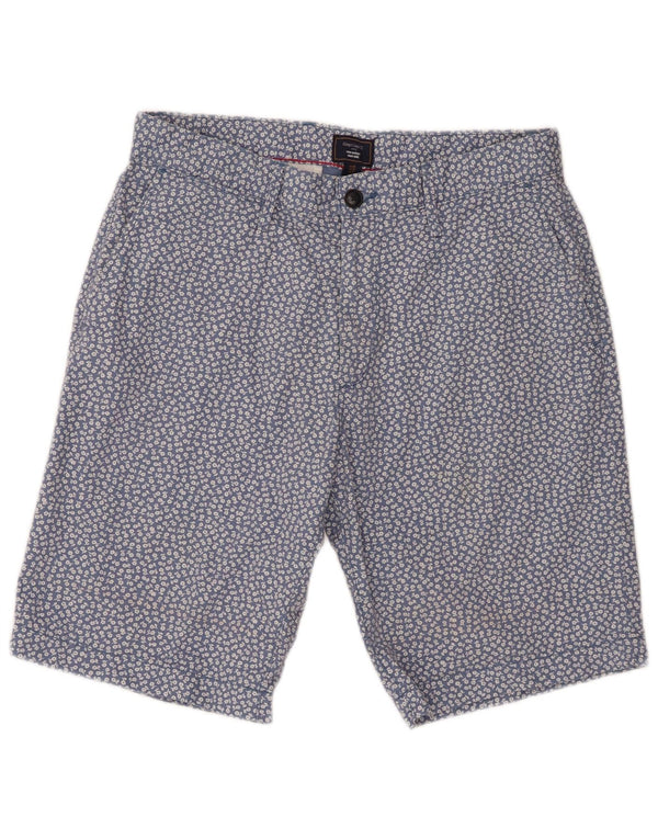 Gap Mens Khakis Chino Shorts W32 Medium  Blue Floral Cotton